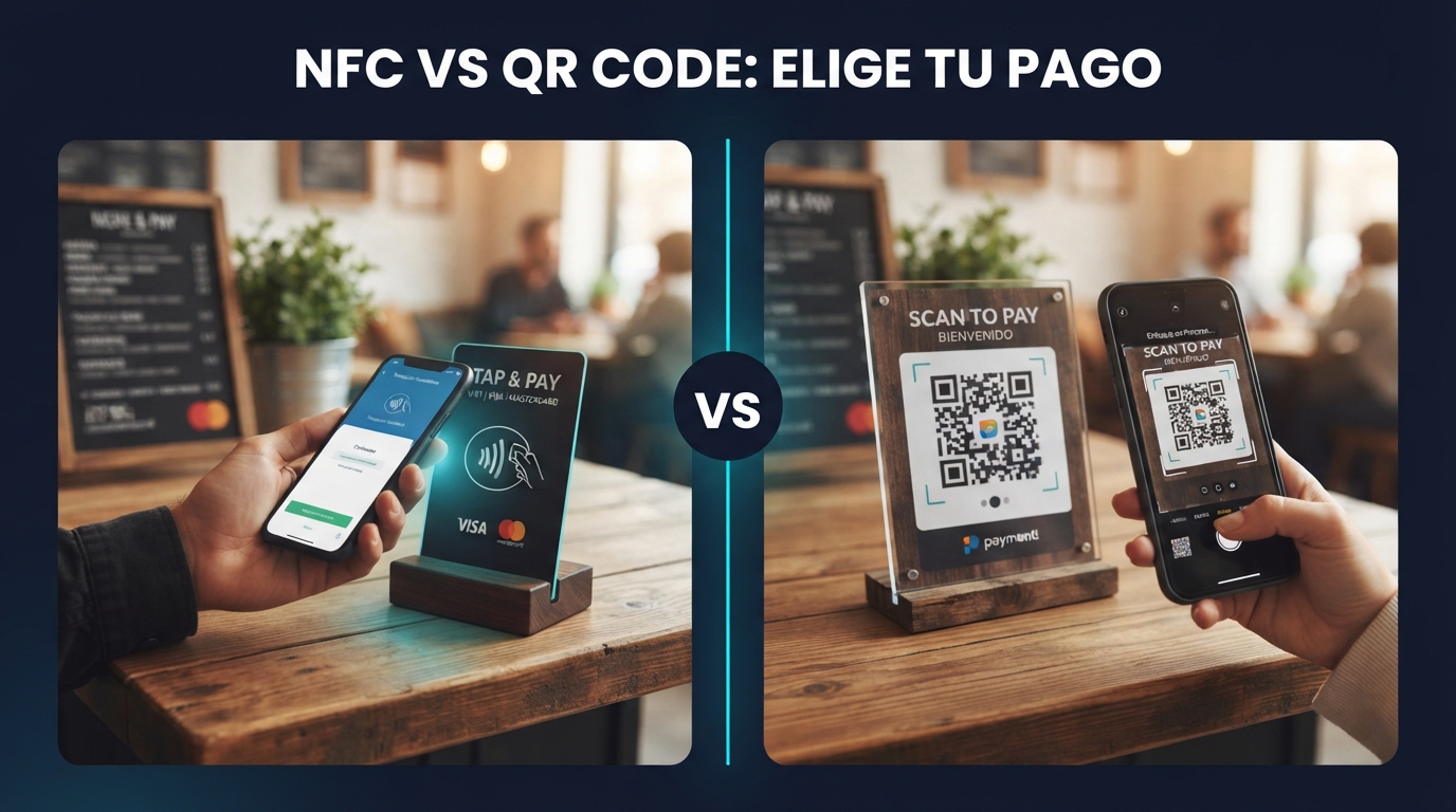 NFC vs código QR: diferencias, ventajas y cuál conviene para tu negocio