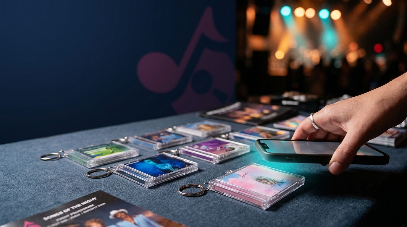 MusicVIA para artistas: tu canción en un llavero para fans, medios y eventos